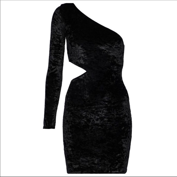 ALICE + OLIVIA VELVET MINI DRESS - Picture 9 of 10